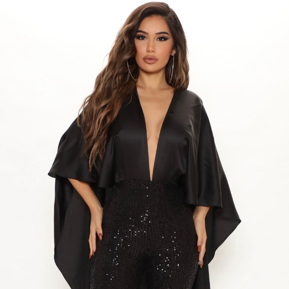 Black Sequin Jumpsuit